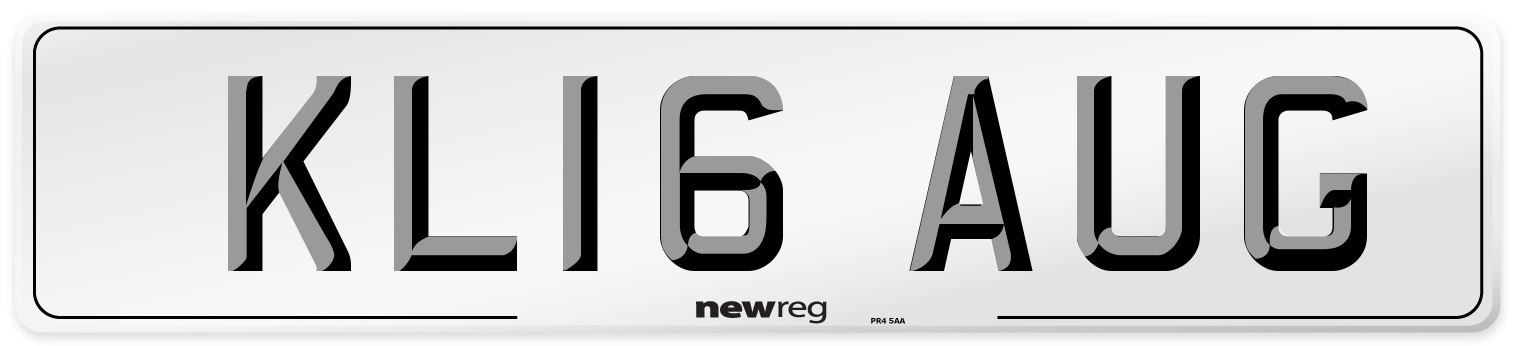 KL16 AUG Number Plate from New Reg